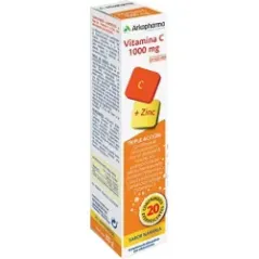Vitamina C 1000mg+ Zinc 20 comprimidos efervescentes
