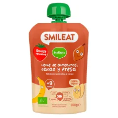 Smileat pouch leche de almendras, cacao y fresa 100gr