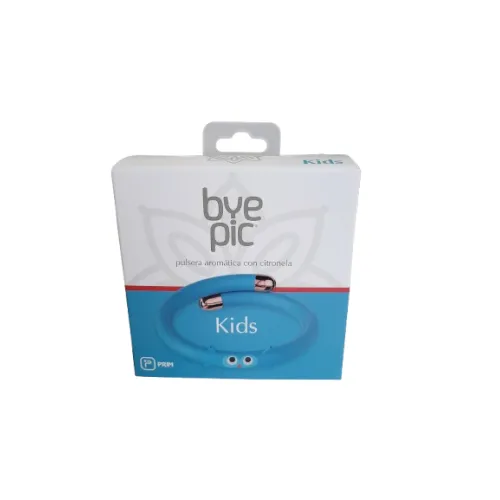 Bye Pic Kids pulsera mosquitos azul turquesa