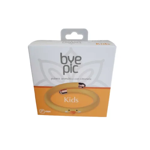 Bye Pic kids pulsera mosquitos amarilla