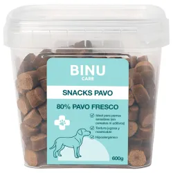 Binu Snack para perros pavo 600gr. Binu Snack para perros pavo 600gr.
