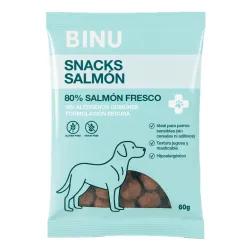 Binu Snack para perros salmón 60gr. Binu Snack para perros salmón 60gr.