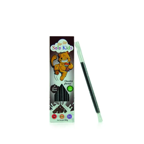Solo kids pajitas sabor chocolate