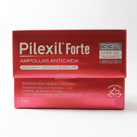 Pilexil Forte Ampollas Anticaída 15 Ampollas + 5 Gratis