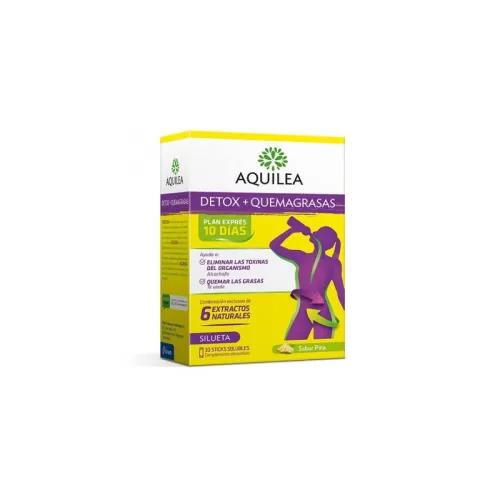 Aquilea Detox + Quemagrasas Forte 10 Sticks Solubles Sabor Piña