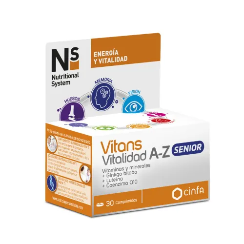 NS Vitans A-Z Senior 30 Comprimidos NS Vitans A-Z Senior 30 Comprimidos