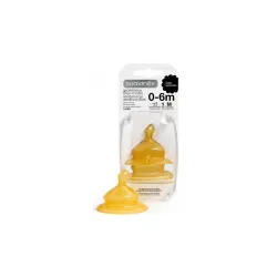Suavinex Tetina anatómica latex flujo medio 0-6 meses 2ud.
