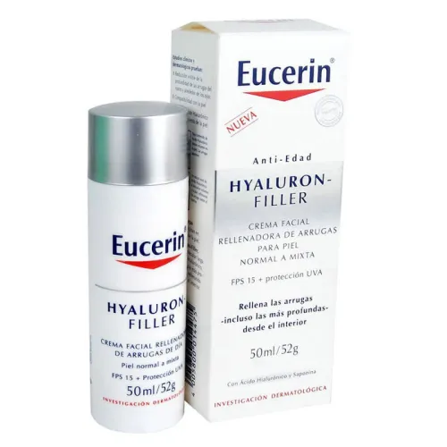 Eucerin Hyaluron Filler 3xEffect Crema Dia SPF15 Normal/Mixta 50ml Eucerin Hyaluron Filler 3xEffect Crema Dia SPF15 Normal/Mixta 50ml