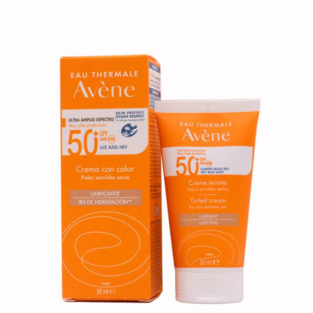 Avène crema SPF50+ sin perfume COLOR 50ml